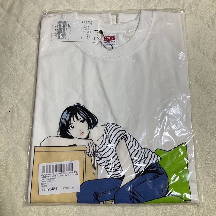 EDWIN 江口寿史 ジーパン女子 Tシャツ 白 サイズM EDWIN 江口寿史 ジーパン女子 Tシャツ 白 サイズM - メルカリ